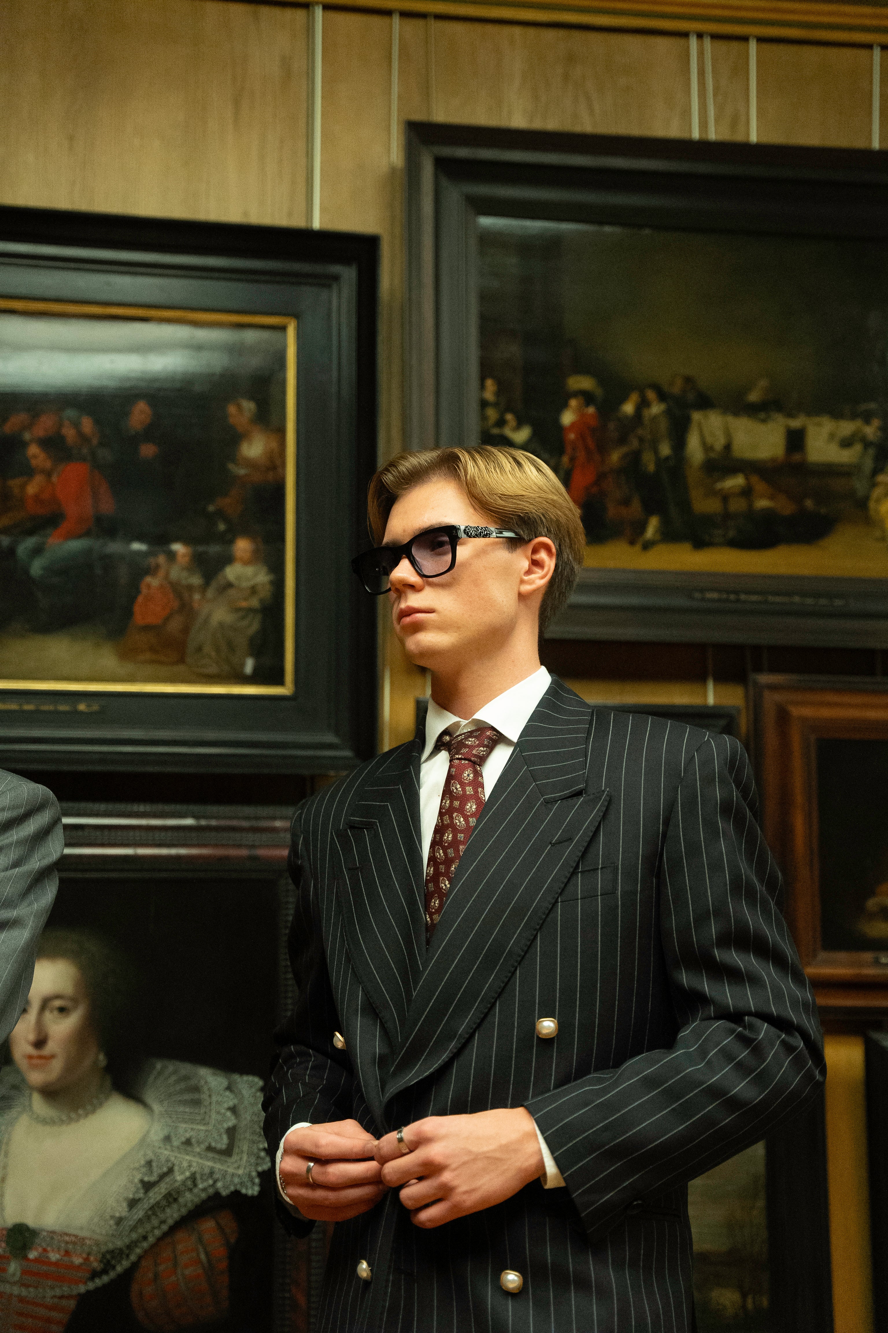 PINSTRIPE DOUBLE-BREASTED BLAZER - Limited Edition