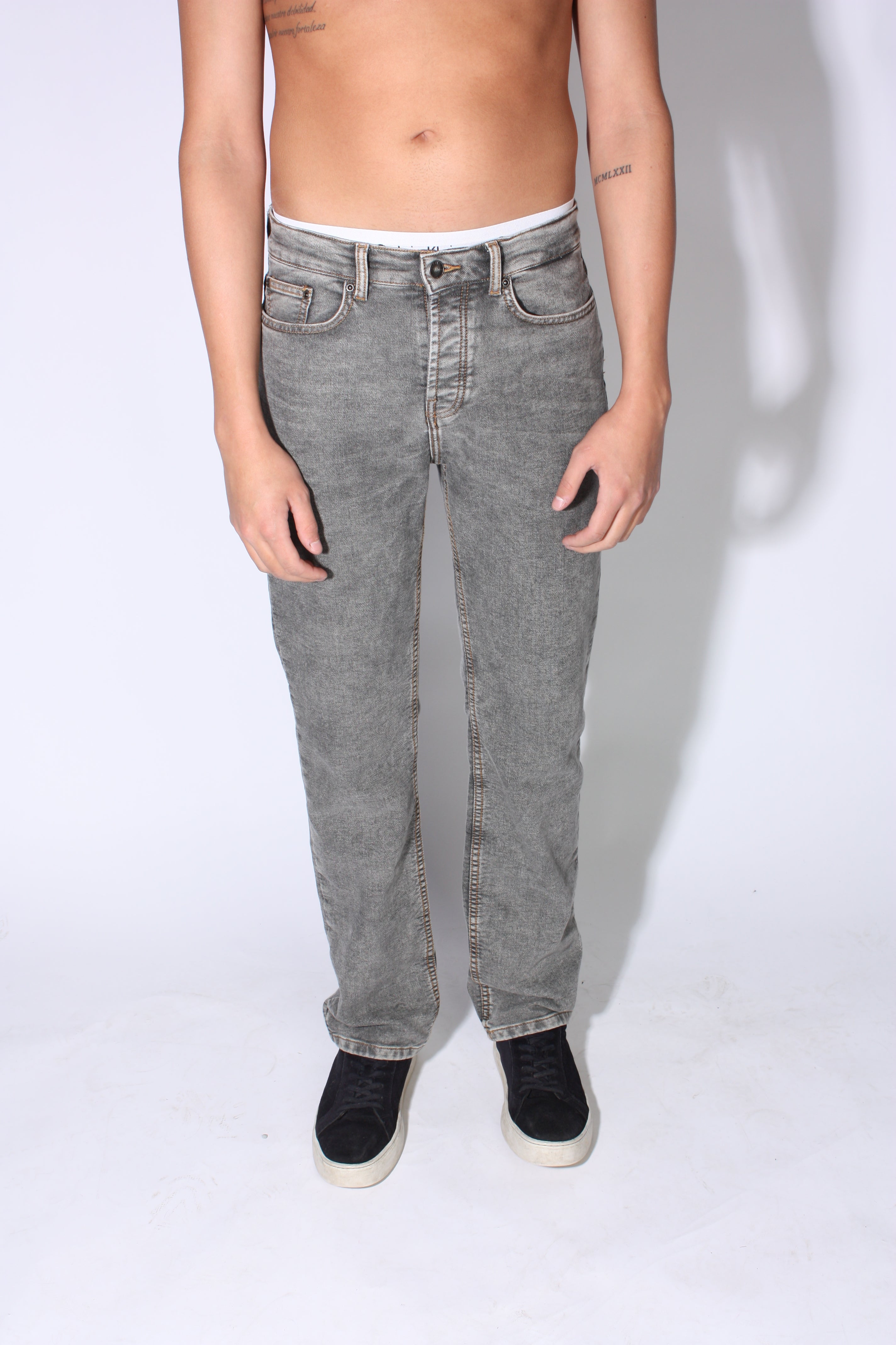 Stone Washed Grey Jeans