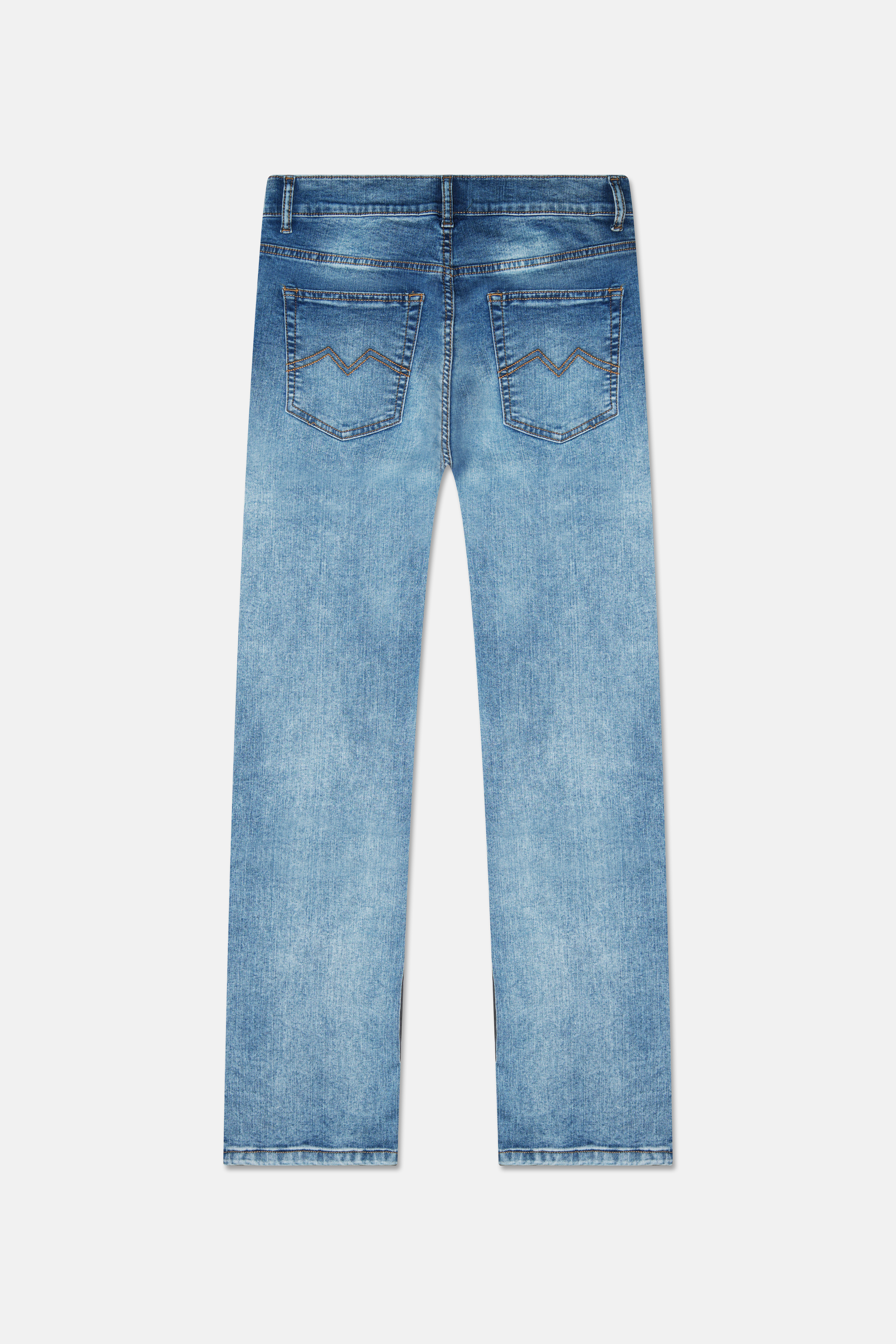 Stone Washed Blue Jeans